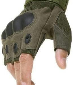 ZaySoo Gloves for Bike Riders/Cycling Leather - Army Green, Standard